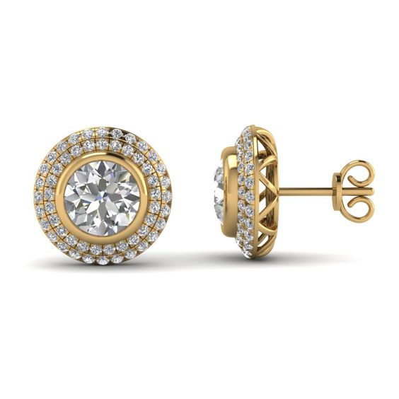 Gold Diamond Earring