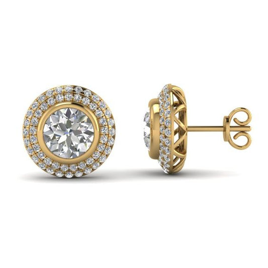 Gold Diamond Earring